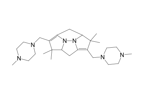 3,3,8,8-Tetramethyl-2,7-bis[(4'-methylpiperazin-1'-yl)methyl]-11,12-diazatetracyclo[4.4.2.0(4,11).0(9,12)]dodeca-1,6-diene