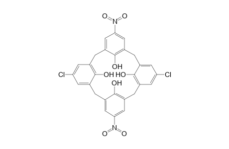 Pentacyclo[19.3.1.13,7.19,13.115,19]octacosa-1(25),3,5,7(28),9,11,13(27),15,17,19(26),21,23-dodecaene-25,26,27,28-tetrol, 5,17-dichloro-11,23-dinitro-, stereoisomer