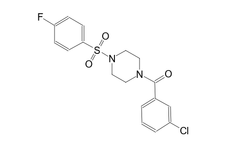 piperazine, 1-(3-chlorobenzoyl)-4-[(4-fluorophenyl)sulfonyl]-