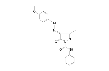 4,5-DIOXO-3-METHYL-2-PYRAZOLINE-1-CARBOXANILIDE, 4-[(p-METHOXYPHENYL)HYDRAZONE]
