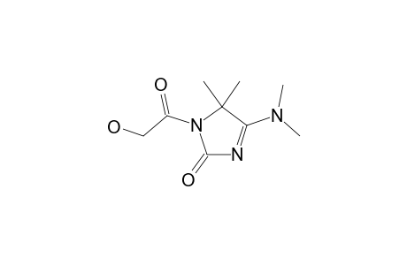 5-(Dimethylamino)-3,4-dihydro-3-(2-hydroxyacetyl)-4,4-dimethyl-2H-imidazol-2-one