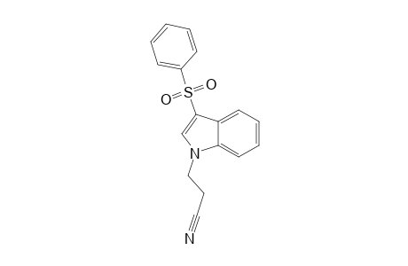 3-(3-Benzenesulfonylindol-1-yl)propionitrile