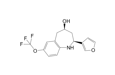 7-Trifluoromethoxy-cis-2-(furan-3-yl)-2,3,4,5-tetrahydro-1H-1-benzazepin-4-ol