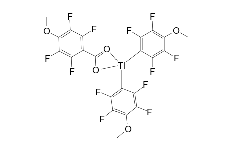 2,3,5,6-Tetrafluoro-4-methoxybenzoatobis(2,3,5,6-tetrafluoro-4-methoxyphenyl)thallium(III)