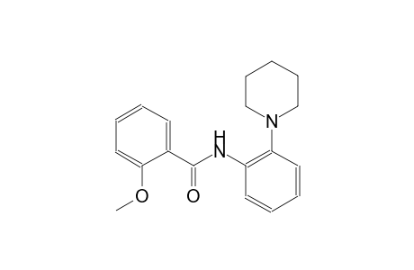 2-methoxy-N-[2-(1-piperidinyl)phenyl]benzamide