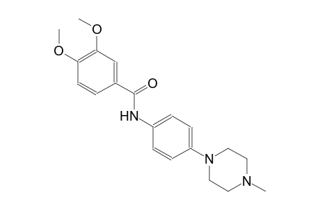 3,4-dimethoxy-N-[4-(4-methyl-1-piperazinyl)phenyl]benzamide