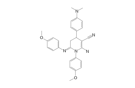 2-Amino-4-(4-dimethylamino-phenyl)-1-(4-methoxy-phenyl)-6-[(E)-4-methoxy-phenylimino]-1,4,5,6-tetrahydro-pyridine-3-carbonitrile