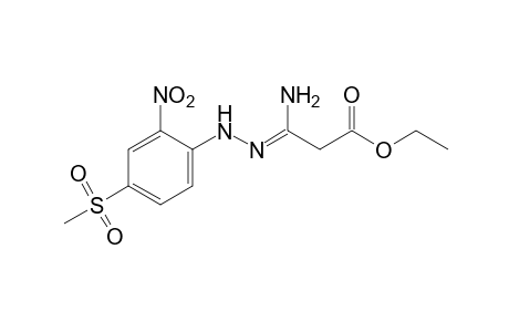 malonamic acid, ethyl ester, [4-(methylsulfonyl)-2-nitrophenyl]hydrazone