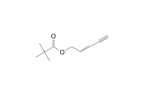 2,2-Dimethylpropanoic acid, pent-2-en-4-ynyl ester