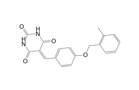 5-{4-[(2-methylbenzyl)oxy]benzylidene}-2,4,6(1H,3H,5H)-pyrimidinetrione
