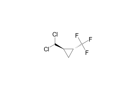 Cyclopropane, 1-(dichloromethyl)-2-(trifluoromethyl)-, trans-