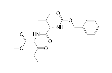 Methyl 2-[((2S)-2-{[(benzyloxy)carbonyl]amino}-3-methylbutanoyl)amino]-3-oxopentanoate
