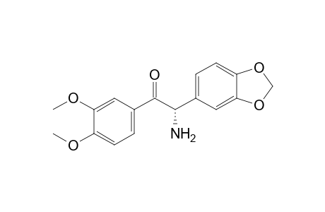 (2S)-2-Amino-1-(3,4-dimethoxyphenyl)-2-(3,4-methylenedioxyphenyl)ethanone