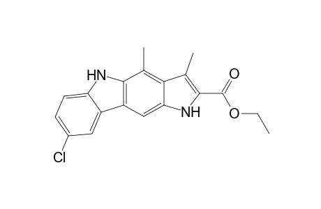 6-Chloro-1,10-dimethyl-3,9-dihydropyrrolo[3,2-b]carbazole-2-carboxylic acid ethyl ester