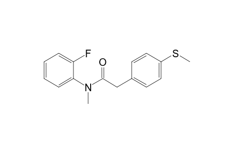 N-(2-Fluorophenyl)-N-methyl-2-(4-methylthiophenyl)acetamide