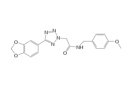 2-[5-(2H-1,3-benzodioxol-5-yl)-2H-1,2,3,4-tetrazol-2-yl]-N-[(4-methoxyphenyl)methyl]acetamide