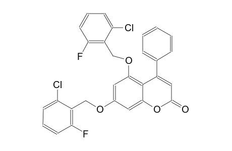 5,7-bis[(2-chloro-6-fluorobenzyl)oxy]-4-phenyl-2H-chromen-2-one