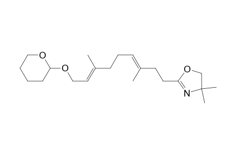 2-[9-[(Tetrahydropyranyl)oxy]-3,7-dimethyl-3(E),7(E)-nonadienyl]-4,4-dimethyl-2-oxazoline