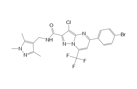 5-(4-bromophenyl)-3-chloro-7-(trifluoromethyl)-N-[(1,3,5-trimethyl-1H-pyrazol-4-yl)methyl]pyrazolo[1,5-a]pyrimidine-2-carboxamide