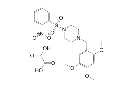 1-((2-nitrophenyl)sulfonyl)-4-(2,4,5-trimethoxybenzyl)piperazine oxalate