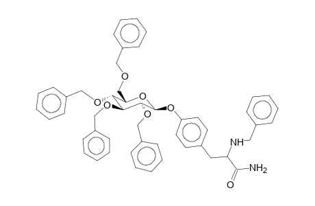 [4-(2-Benzylamino-2-carbamoyl-ethyl)-phenyl]-2,3,4,6-tetra-O-benzyl-b-d-glucopyranoside