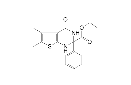 Ethyl 5,6-dimethyl-4-oxo-2-phenyl-1,2,3,4-tetrahydrothieno[2,3-d]pyrimidine-2-carboxylate