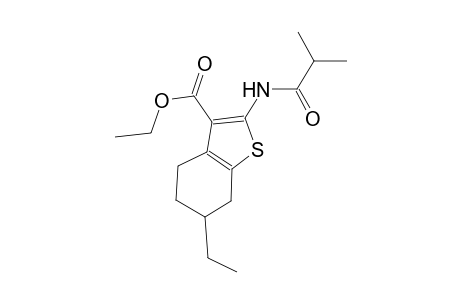 ethyl 6-ethyl-2-(isobutyrylamino)-4,5,6,7-tetrahydro-1-benzothiophene-3-carboxylate