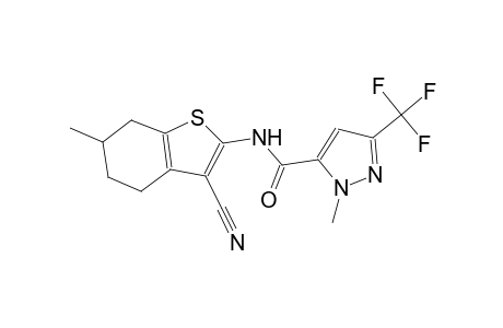 N-(3-cyano-6-methyl-4,5,6,7-tetrahydro-1-benzothien-2-yl)-1-methyl-3-(trifluoromethyl)-1H-pyrazole-5-carboxamide