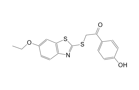 ethanone, 2-[(6-ethoxy-2-benzothiazolyl)thio]-1-(4-hydroxyphenyl)-