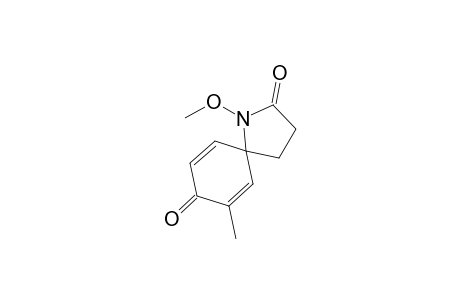 1-Methoxy-7-methyl-1-azaspiro[4.5]deca-6,9-diene-2,8-dione