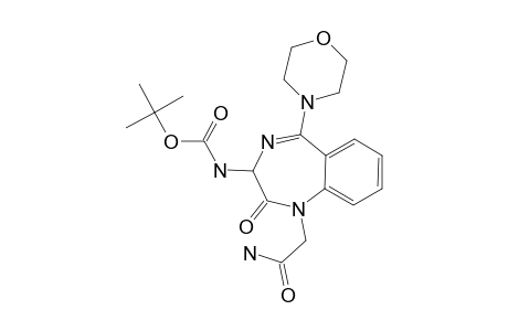(1-ETHYLCARBOXAMIDO-5-MORPHOLINYL-2-OXO-2,3,4,5-TETRAHYDRO-1H-BENZO-[E]-[1,4]-DIAZEPIN-3-YL)-CARBAMIC-ACID-TERT.-BUTYLESTER