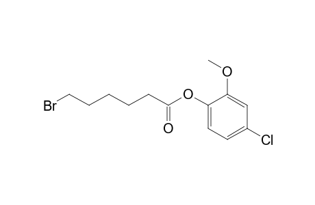 6-Bromocaproic acid, 2-methoxy-4-chlorophenyl ester