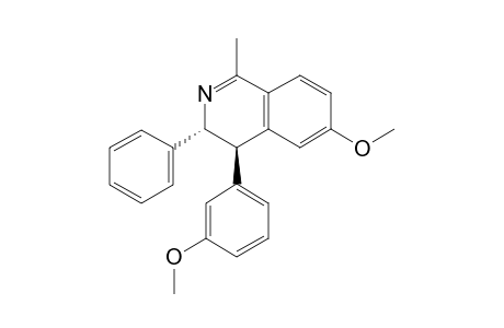 (3R,4R)-6-methoxy-4-(3-methoxyphenyl)-1-methyl-3-phenyl-3,4-dihydroisoquinoline