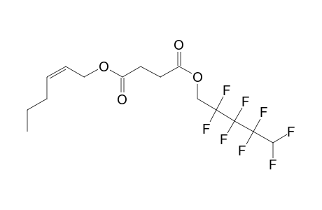 Succinic acid, 2,2,3,3,4,4,5,5-octafluoropentyl cis-hex-2-en-1-yl ester