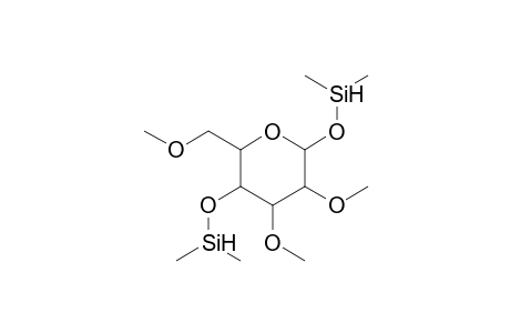 Dimethylsilyl 2,3,6-O-methyl-4-dimethylsilyl glucopyranose