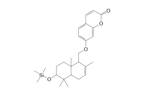 7-[(6-Hydroxy-2,5,5,8A-tetramethyl-1,4,4A,6,7,8-hexahydronaphthalen-1-yl)methoxy]chromen-2-one, tms