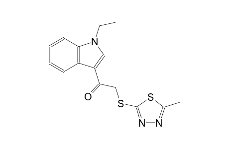 ethanone, 1-(1-ethyl-1H-indol-3-yl)-2-[(5-methyl-1,3,4-thiadiazol-2-yl)thio]-