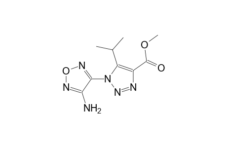 1H-1,2,3-triazole-4-carboxylic acid, 1-(4-amino-1,2,5-oxadiazol-3-yl)-5-(1-methylethyl)-, methyl ester