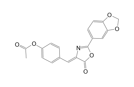 5(4H)-oxazolone, 4-[[4-(acetyloxy)phenyl]methylene]-2-(1,3-benzodioxol-5-yl)-, (4Z)-