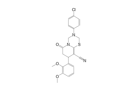 2H,6H-pyrido[2,1-b][1,3,5]thiadiazine-9-carbonitrile, 3-(4-chlorophenyl)-8-(2,3-dimethoxyphenyl)-3,4,7,8-tetrahydro-6-oxo-