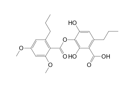 3-(2',4'-dimethoxy-6'-propylbenzoyloxy)-2,4-dihydroxy-6-propylbenzoic acid