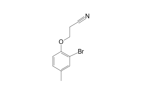 3-(2-bromo-4-methyl-phenoxy)propionitrile