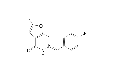 N'-[(E)-(4-fluorophenyl)methylidene]-2,5-dimethyl-3-furohydrazide