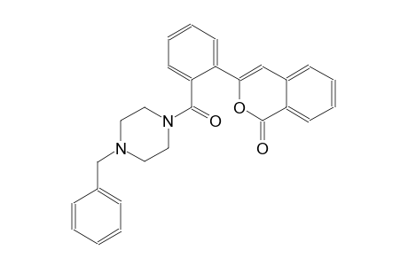 1H-2-benzopyran-1-one, 3-[2-[[4-(phenylmethyl)-1-piperazinyl]carbonyl]phenyl]-