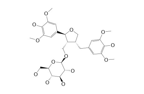 ALANGILIGNOSIDE-C;(8R,7'S,8'R)-5,5'-DIMETHOXYLARICIRESINOL-9'-O-BETA-D-GLUCOPYRANOSIDE