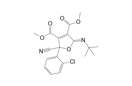 Dimethyl 5-(tert-butylimino)-2-cyano-2-(2-chlorophenyl)-2,5-dihydro-3,4-furandicarboxylate