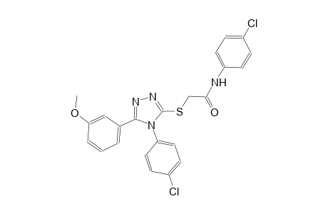 N-(4-chlorophenyl)-2-{[4-(4-chlorophenyl)-5-(3-methoxyphenyl)-4H-1,2,4-triazol-3-yl]sulfanyl}acetamide