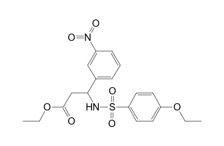 3-(3-nitrophenyl)-3-(p-phenetylsulfonylamino)propionic acid ethyl ester