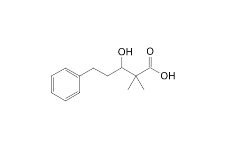3-Hydroxy-2,2-dimethyl-5-phenylpentanoic acid