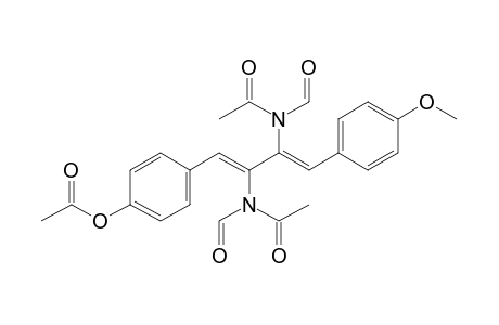 acetic acid [4-[(1Z,3Z)-2,3-bis(acetyl-formyl-amino)-4-(4-methoxyphenyl)buta-1,3-dienyl]phenyl] ester